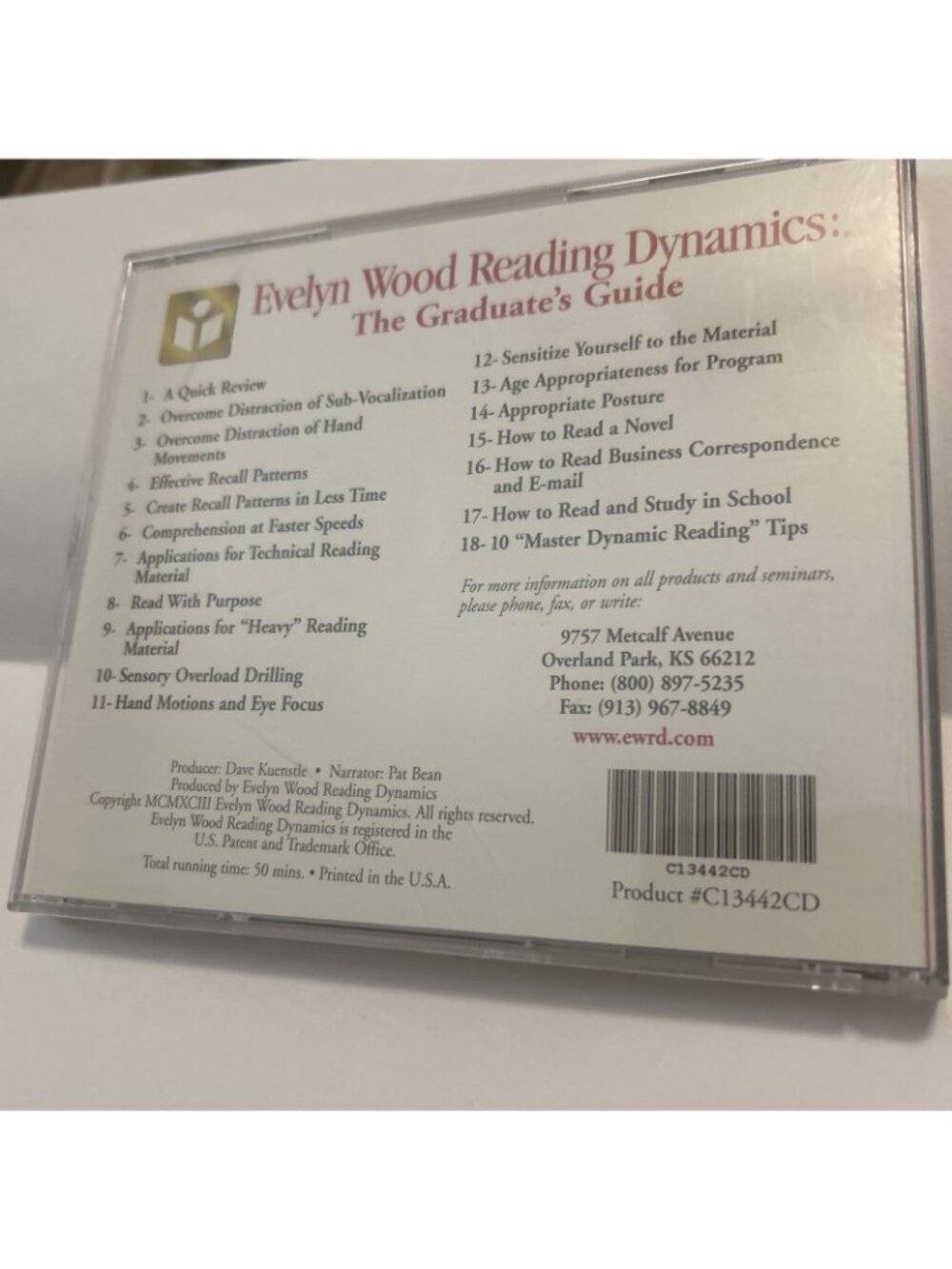 EVELYN WOOD READING DYNAMICS The Graduates Guide Tips Speed-Reading Program - Picture 4 of 6